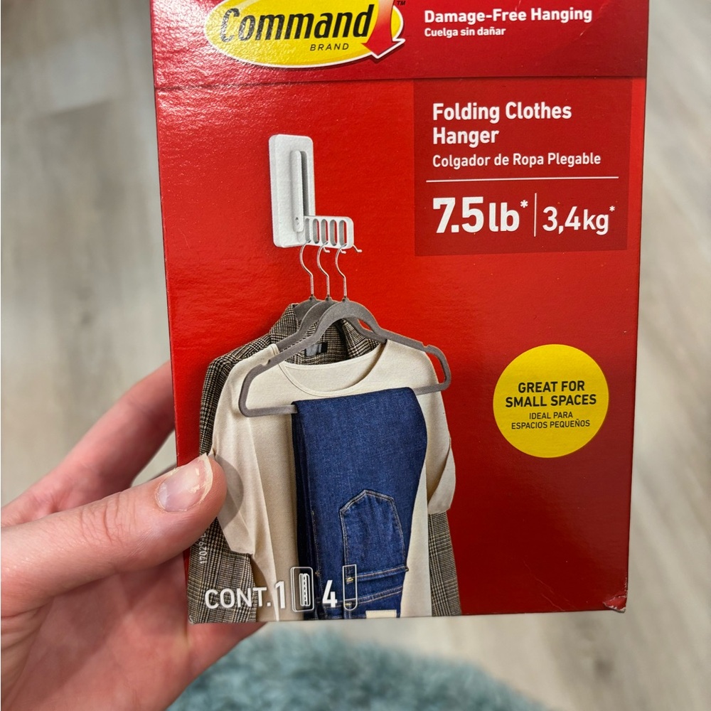 Commando Brand White Folding Clothes Hanger
